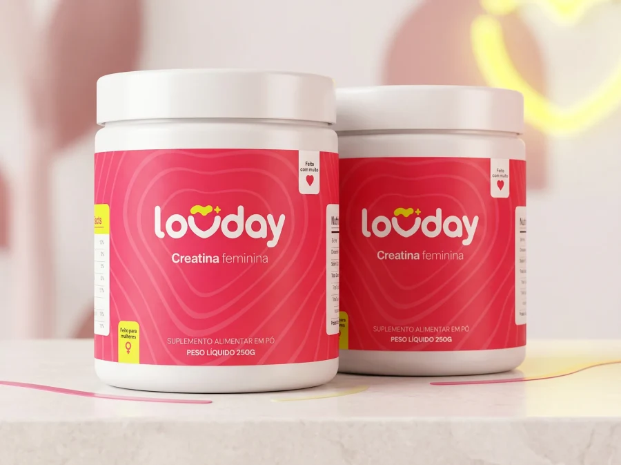 Kit Duo Power Lovday com 2 potes de creatina feminina