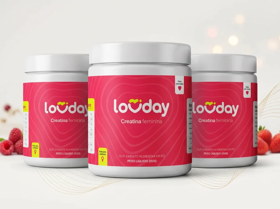 Kit Trimestral Pro Lovday com 3 potes de creatina feminina